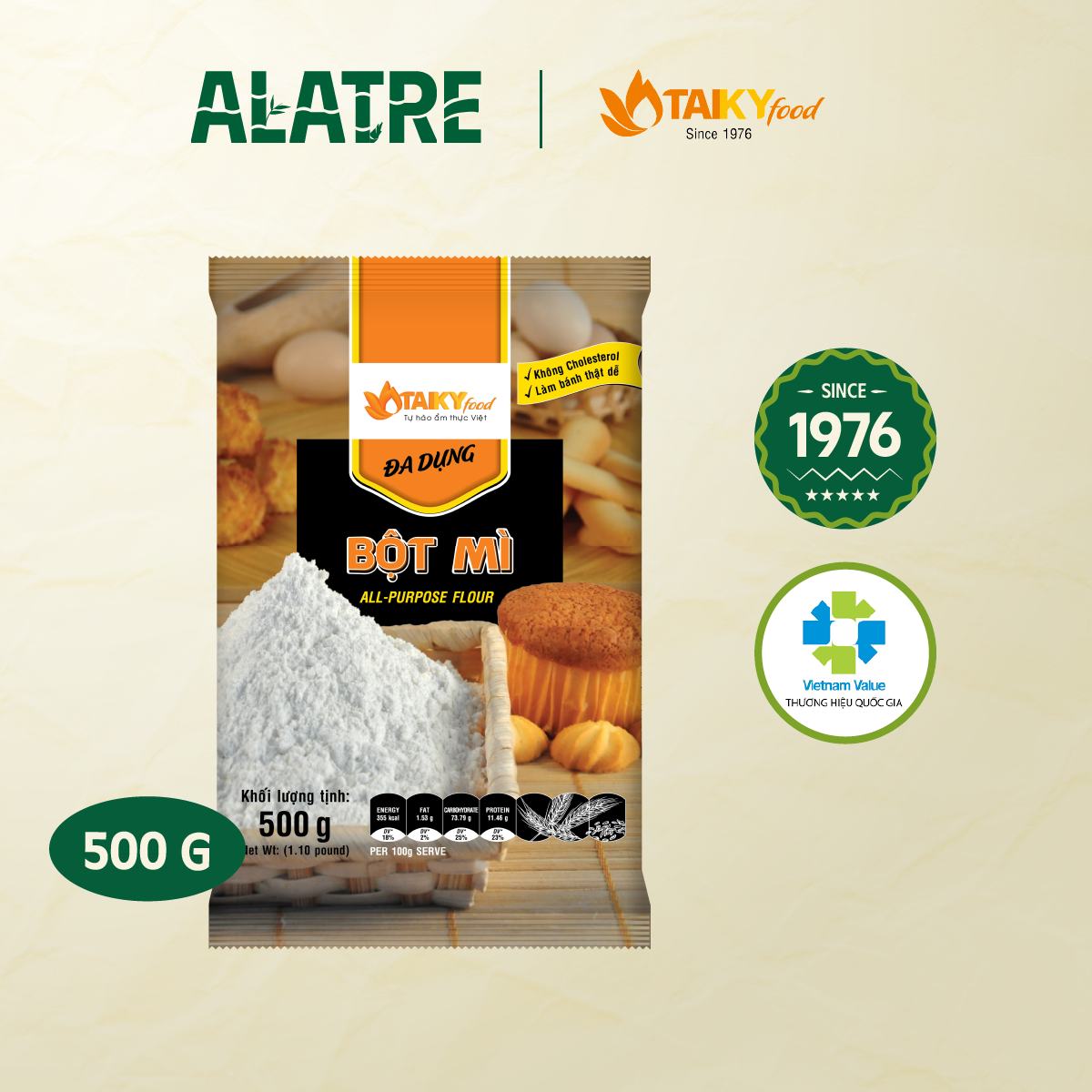 Bột mì đa dụng Tài Ký gói 500g