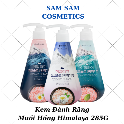 Kem Đánh Răng Bạc Hà Muối Hồng Himalaya( 285G ) Pink Salt Floral Mint - Ice Calming - Brightening Pumping