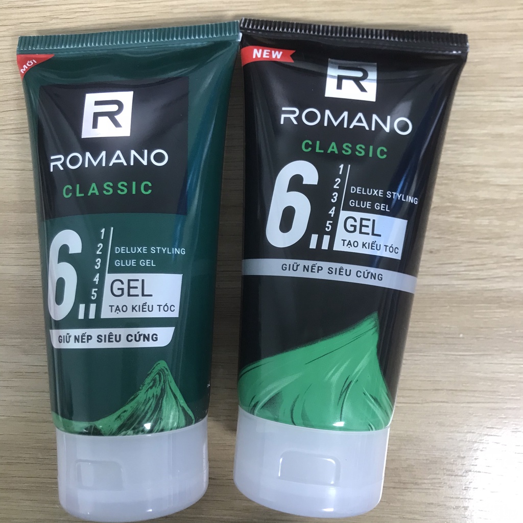 Keo vuốt tóc nam ROMANO 150gr - gel vuốt tóc nam Classic Deluxe Styling Glue