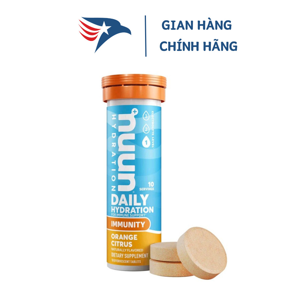 Viên sủi điện giải NUUN Immunity: tăng cường hệ miễn dịch