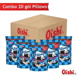 Combo 20 gói Oishi Snack Nhân Vị Cookies Và Kem Vani Pillows