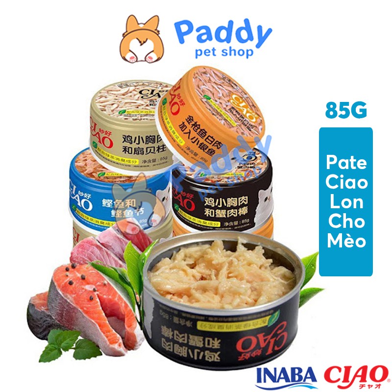 Pate ciao thịt tươi cho mèo đủ vị