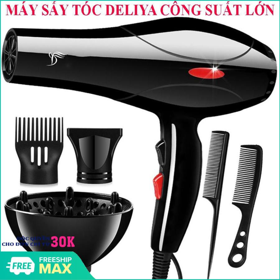 Máy sấy tóc - Máy sấy tóc mini 2 chiều - Máy sấy tóc Deliya công suất 2200W có 3 chiều nóng, vừa, mát thỏa sức lựa chọn, không lo tóc hư tổn - TẶNG KÈM 5 PHỤ KIỆN TẠO KIỂU TÓC [ ĐỔI MỚI 1-1 TRONG 7 NGÀY ]