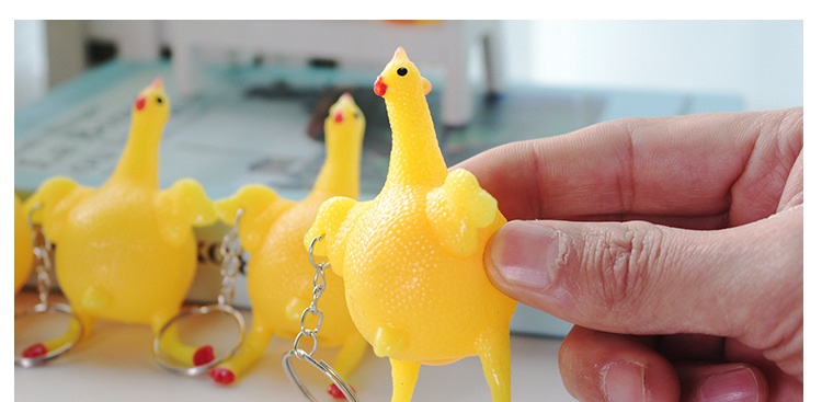 Móc khóa gà đẻ trứng hàng đẹp