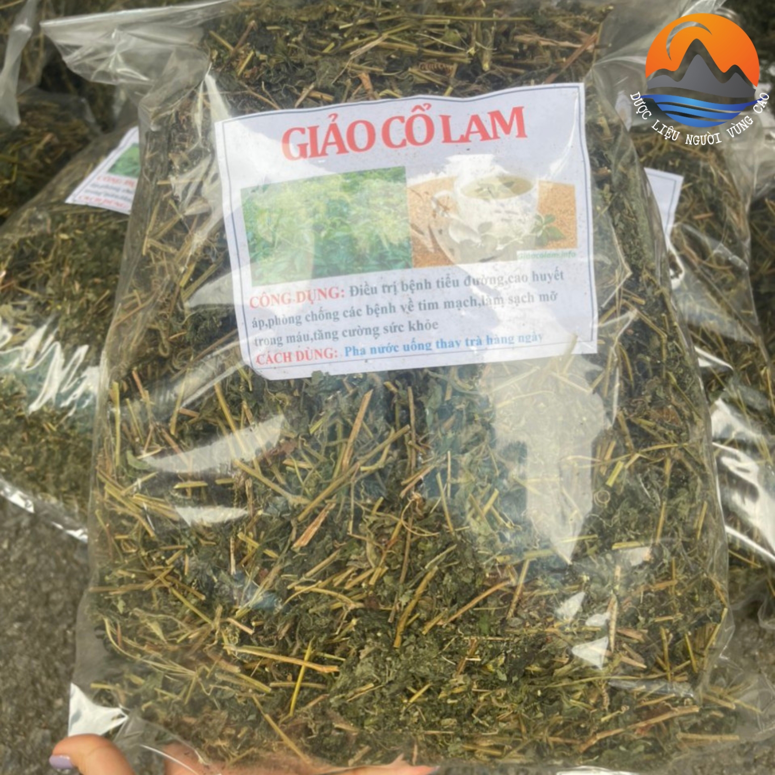 Trà giảo cổ lam khô loại 1, giảo cổ lam 5 lá giúp giảm cân, giảm mỡ bụng, hỗ trợ mỡ máu, huyết áp cao