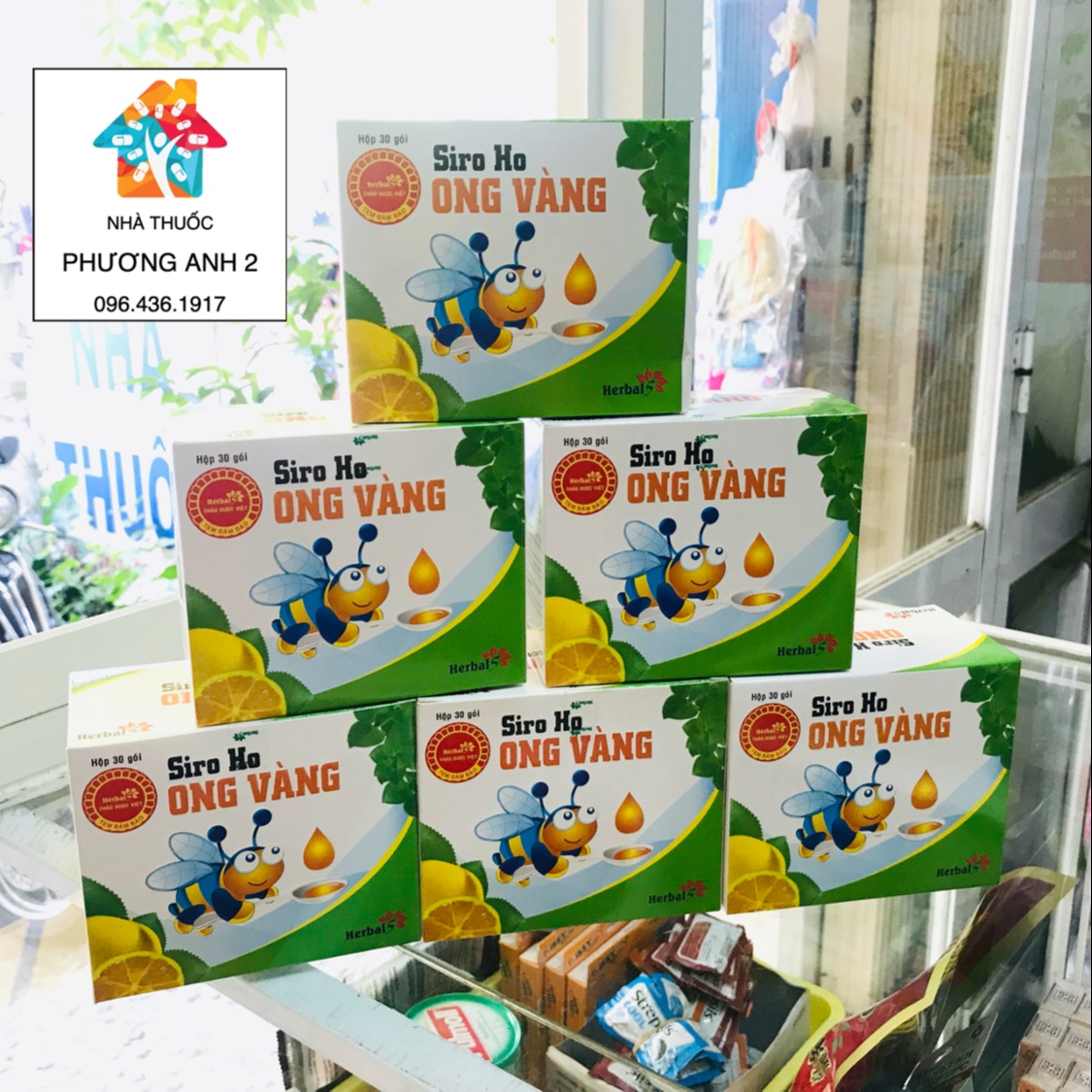 [HCM]Siro ho Ong vàng (Dạng gói)
