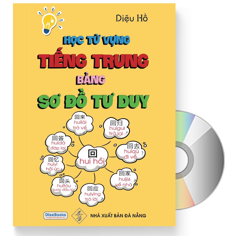   HCM Sách - Học từ vựng tiếng Trung bằng sơ đồ tư duy + Kèm DVD quà tặng 