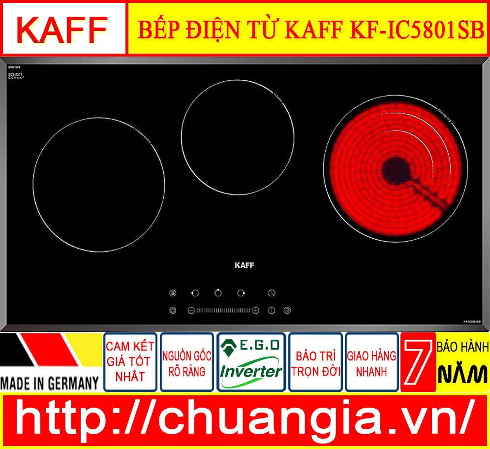 Bếp Điện Từ KAFF KF-IC5801SB Made in Germany, Bếp Điện Từ Kaff, Bếp Điện Từ Giá Rẻ, Bếp Điện Từ Kết Hợp, Bếp Từ Kết Hợp Hồng Ngoại