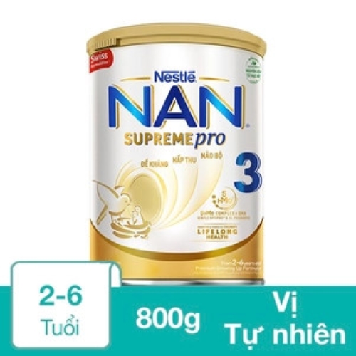 Sữa bột nan supremepro số 3 800g dành cho trẻ dị ứng đạm sữa bò.