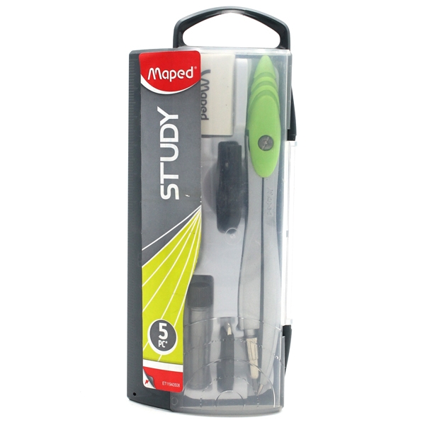 Compa học sinh 5 chức năng - maped 119405 - màu xanh lá