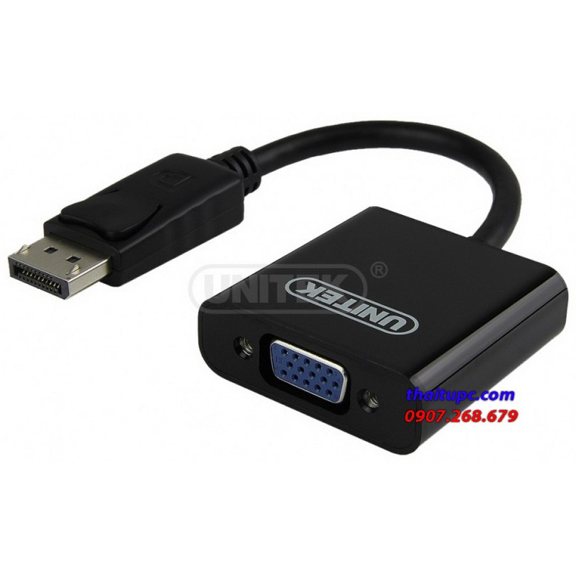 Cáp displayport - vga 0.2m unitek