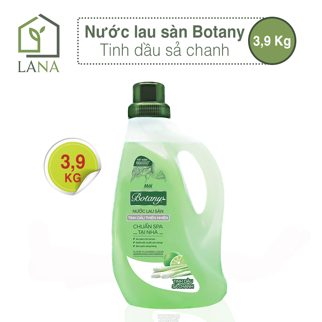 [MỚI] Nước Lau Sàn Botany Tinh Dầu Sả Chanh 3,9 KG