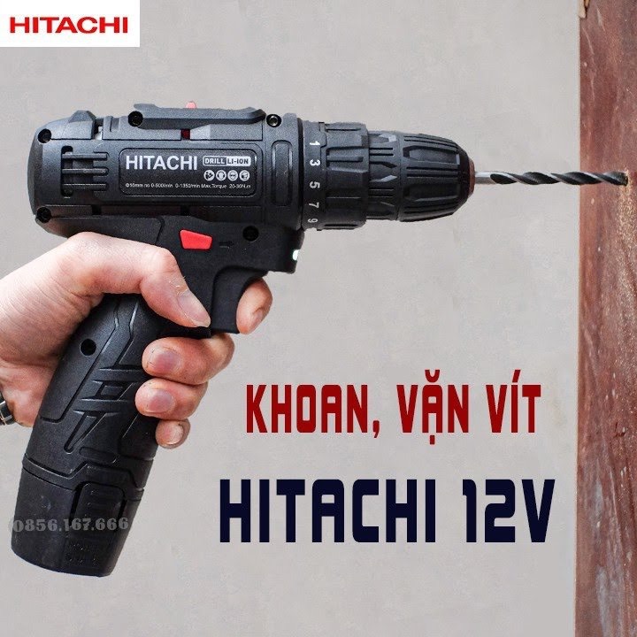 MÁY KHOAN PIN 12V HITACHI