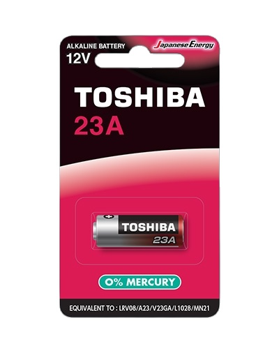 Pin alkaline toshiba 23a 12v vỉ 1 viên 23a bp-1c