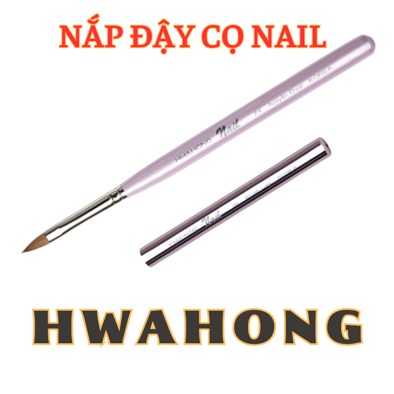 Nắp đậy Cọ vẽ nail cao cấp Hàn quốc Hwahong nhiều màu chọn lựa bảo vệ cọ và lông cọ không bị hư