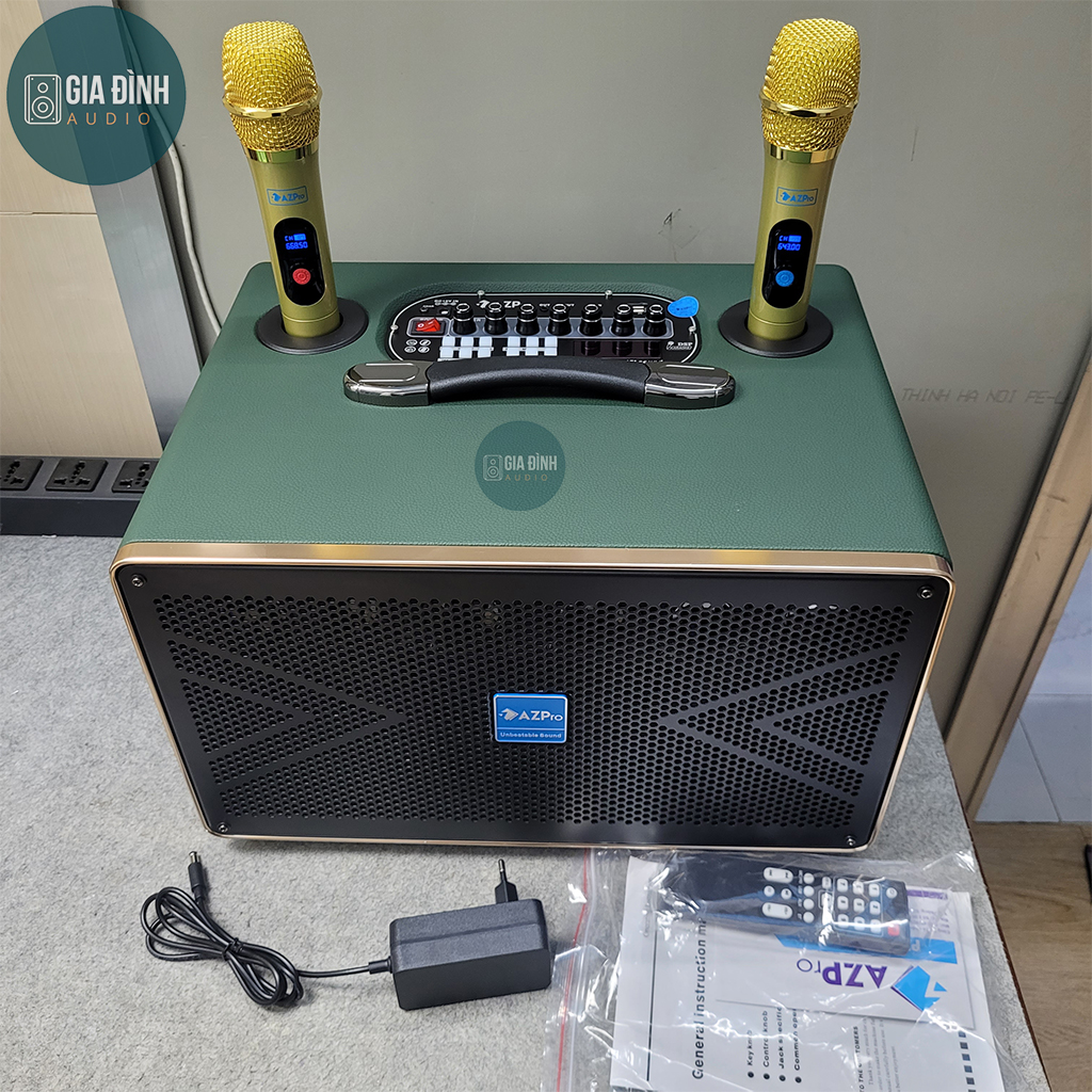 Loa karaoke xách tay AZPro 388, Công suất Max 300W, 6 Treble