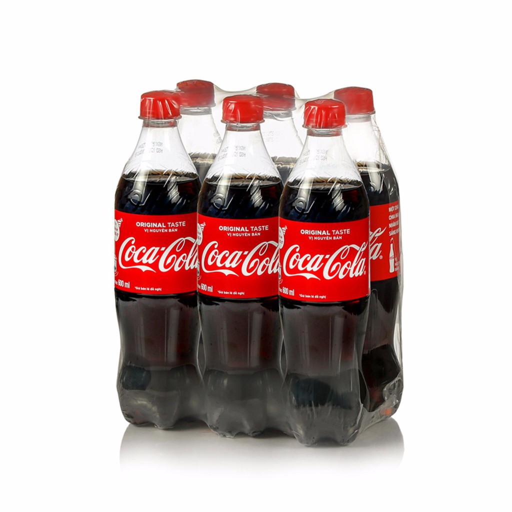 Lốc 6 chai nước ngọt coca cola 390ml
