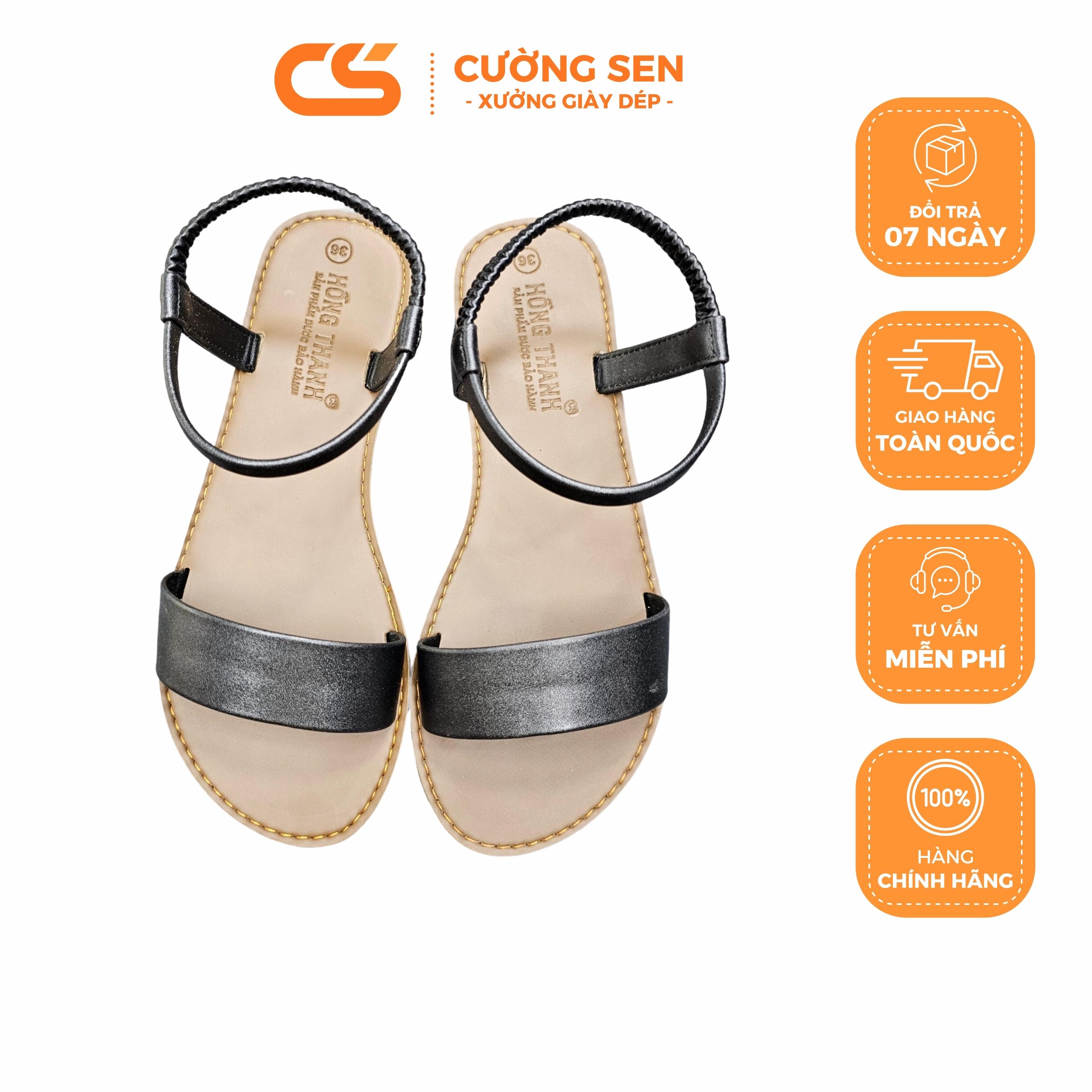 Sandal hậu thun quai bản - TS04 - có bigsize, đế cao su xịn mềm dẻo êm chân ,chống trơn trượt ,hình thật, rất bền , giày dép Cường Sen