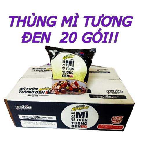 Mì tương đen koreno - thùng 20 gói