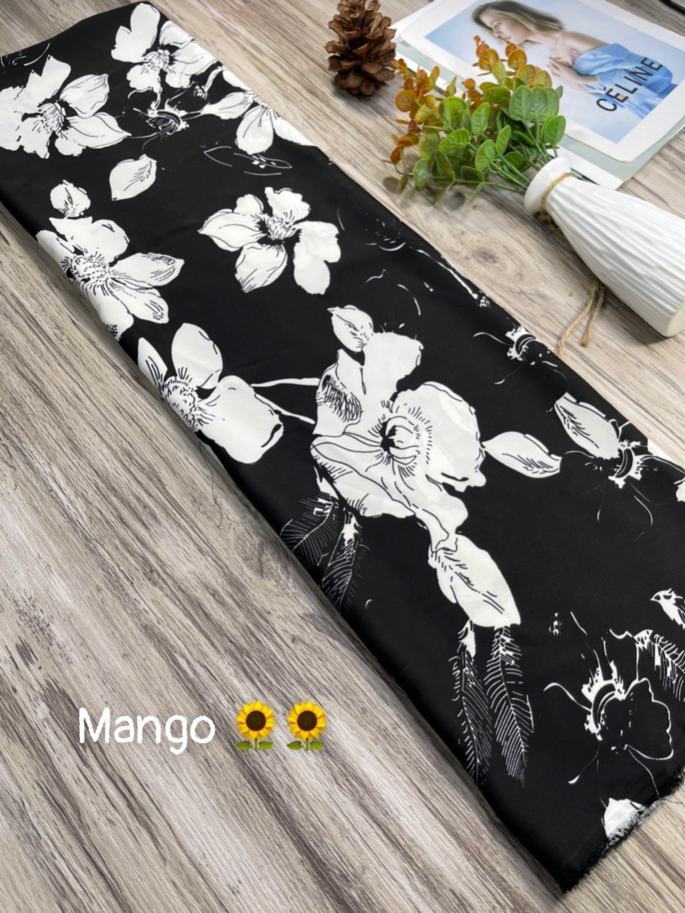 Vải lụa mango hoa nhiều mẫu