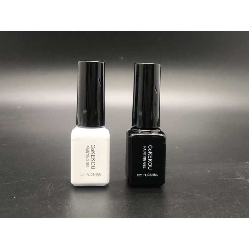 Cọ nét gel siêu đặc cokekeu trắng đen