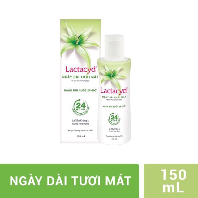 Vệ sinh phụ nữ Lactacyd Lá Trầu Không và Nước Hoa Hồng