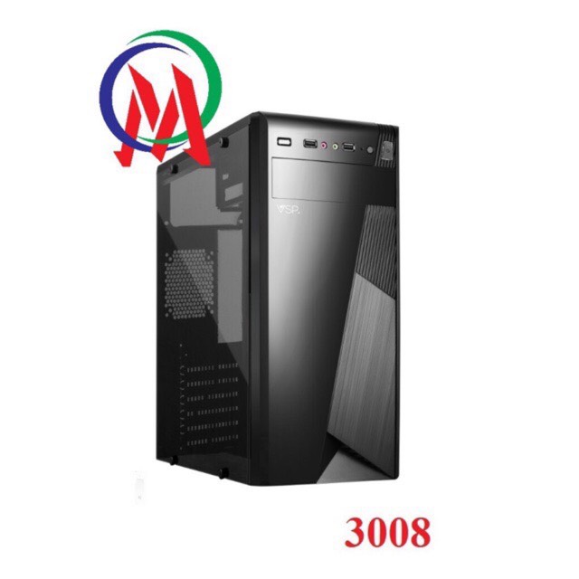 Vỏ Case máy tính VSP 3008 Mica bên hông trong suốt sơn tĩnh điện
