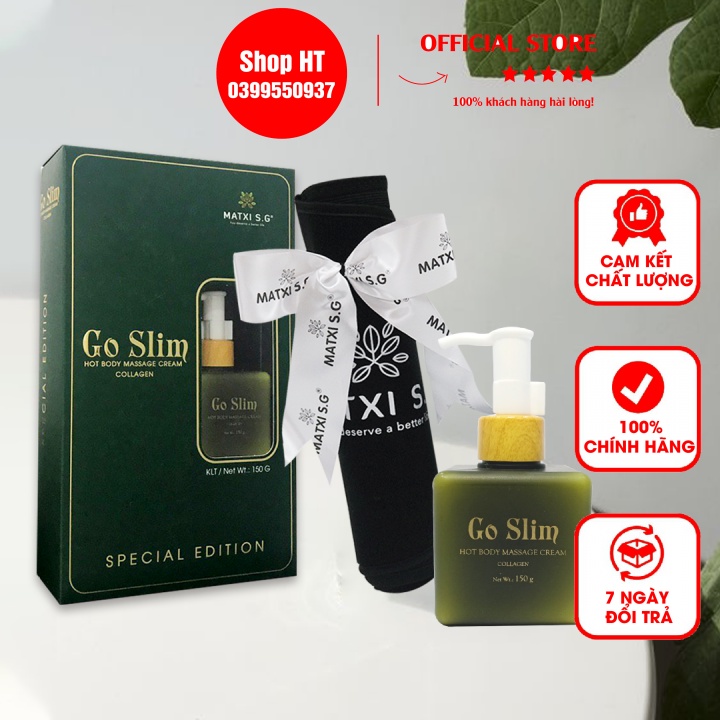 Kem tan mỡ goslim + tặng đai nịt bụng cao cấp
