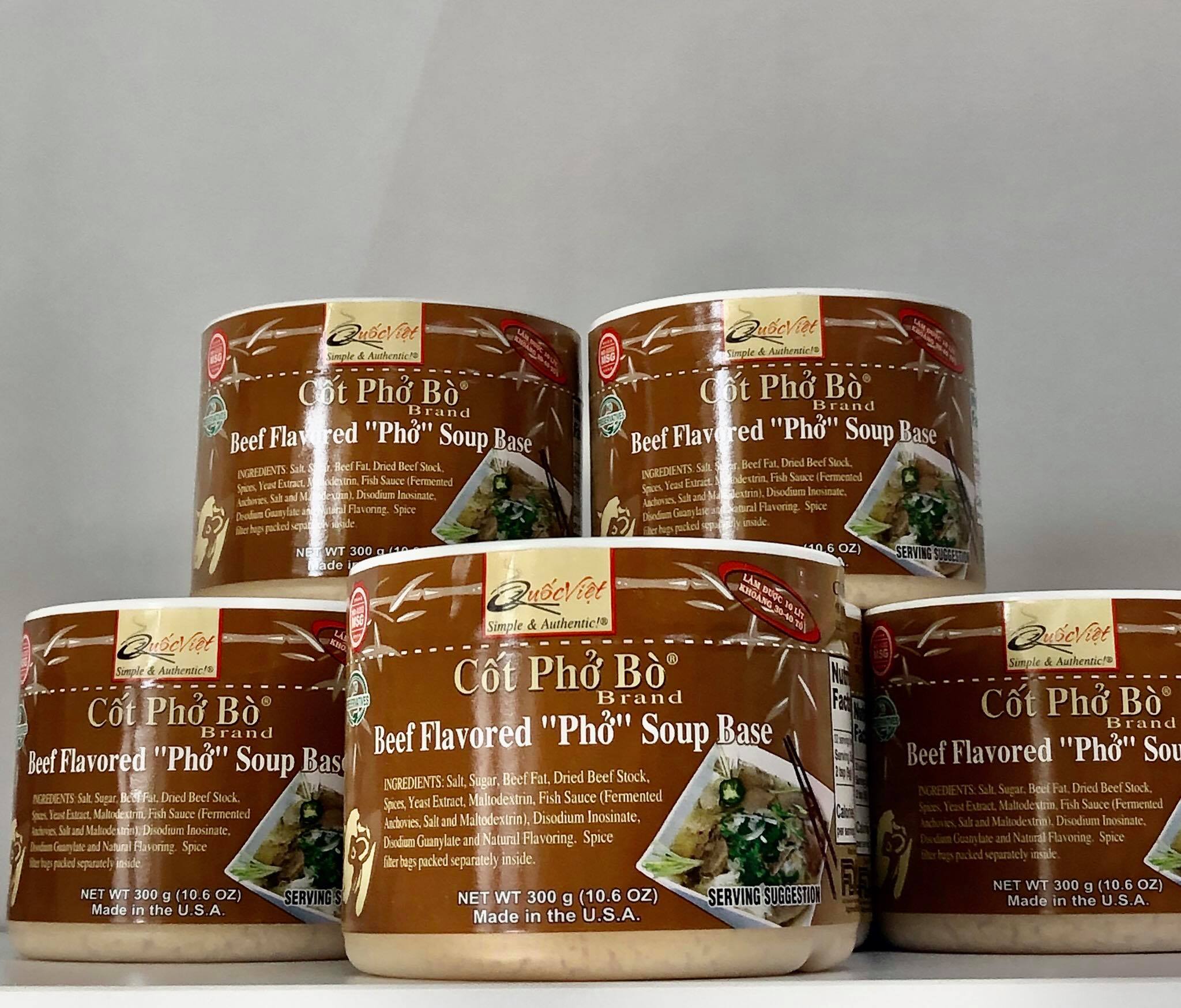Gia vị nấu cốt phở bò quốc việt foods 300g date 2024