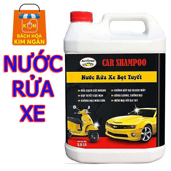 [HCM] Nước rửa xe bọt tuyết chuyên dụng cho ô tô xe máy (CAN 5L) BHKN32