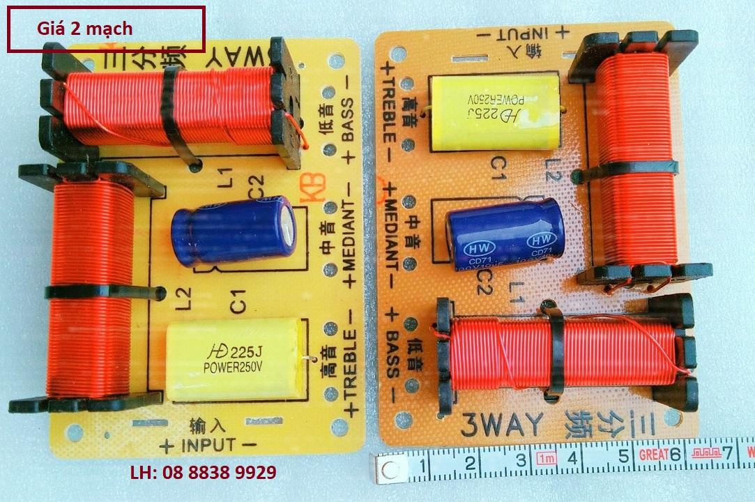 Cặp mạch phân tần hx 328 - dùng cho 1 bass 1 trung 1 treble - giá 2 mạch