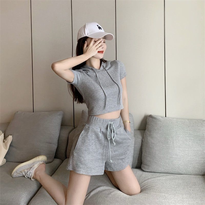 Sét bộ đồ thể thao quần áo nữ cá tính mùa hè đi chơi, mặc nhà đẹp