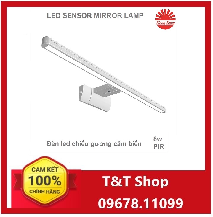 Đèn led chiếu gương cảm biến 8W Rạng Đông.