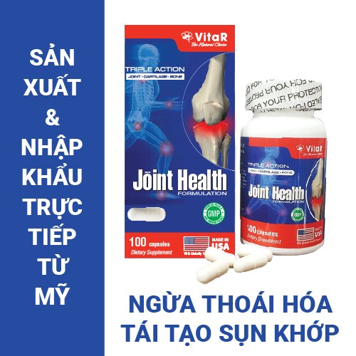 Vitar joint health -hộp 100 viên- viên uống bổ khớp, đau nhức xương khớp, glucosamine, chondroitin – tpbvsk