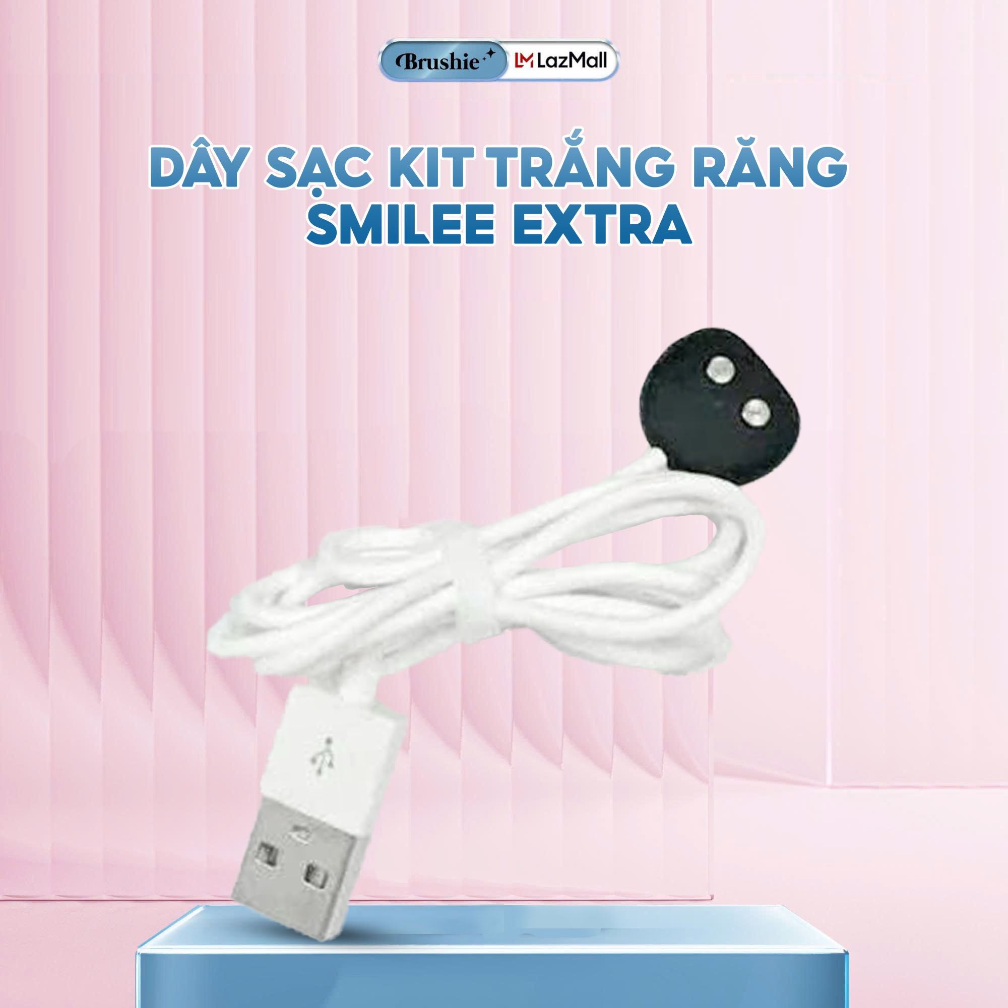 [Phụ kiện] Dây sạc Kit Smilee Extra White