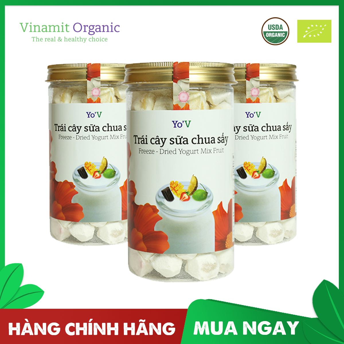 Sữa chua sấy YoV VINAMIT THẬP CẨM 90g