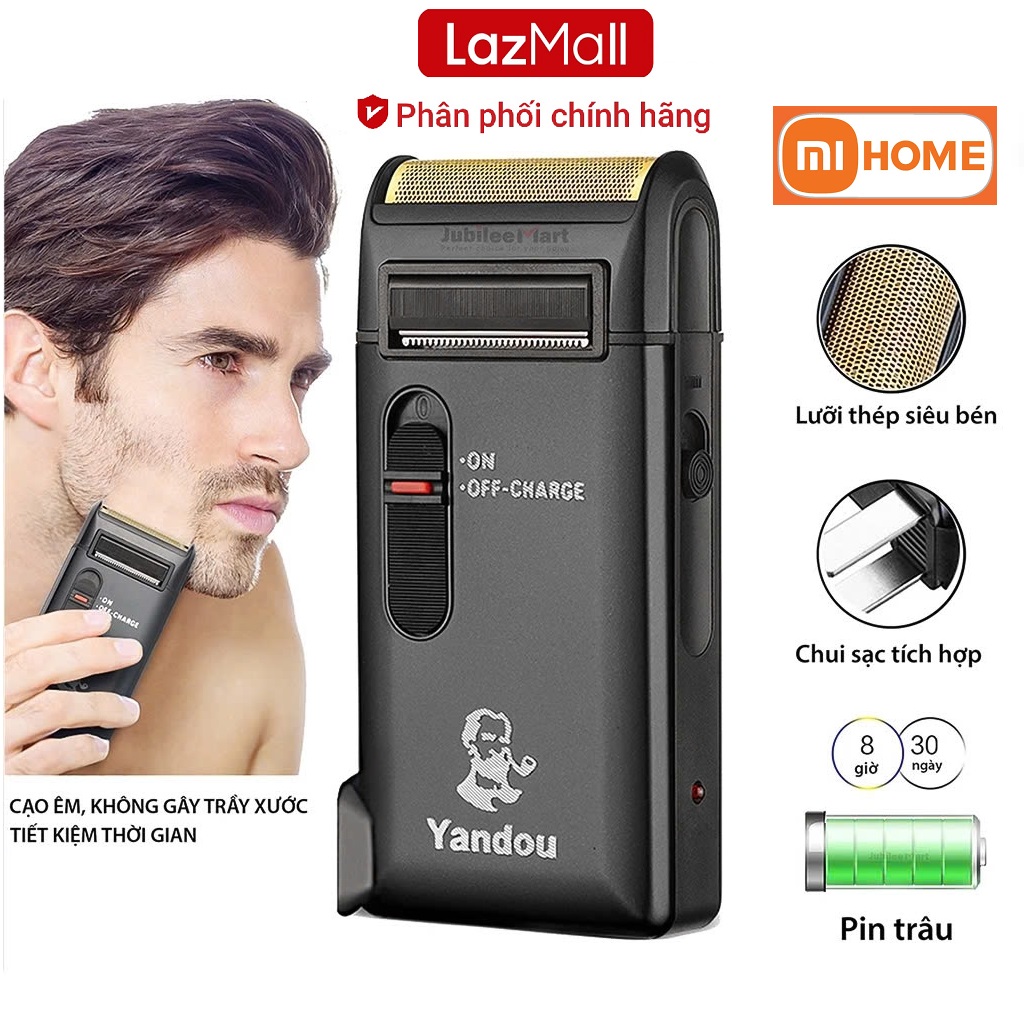 [Hot Hot Hàng Vip Xiaomi] Máy Cạo Râu Đa Năng Nam Yandou SC-W301U Nhỏ Gọn Cắt Siêu Sắc Siêu Bền Pin Cực Trâu Có Thể Thay Lưỡi, Lưỡi Dao Kép Chống Rỉ Công Nghệ Mài Tự Động, Kháng Nước Giúp Cạo Sạch Và Sâu