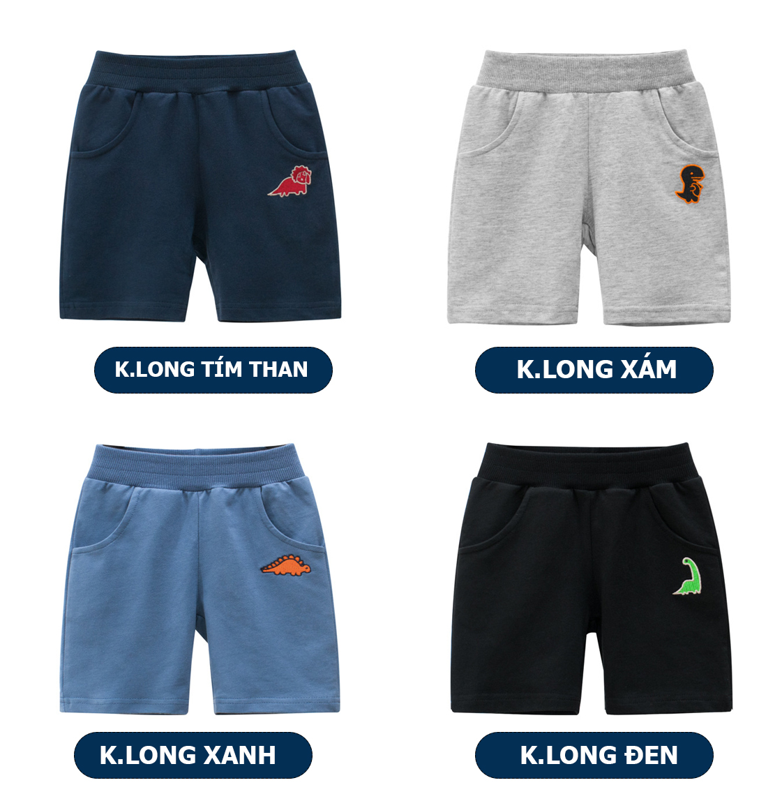 Quần đùi bé trai chính hãng 27KIDS chất vải nỉ da cá cotton 100% mềm mịn