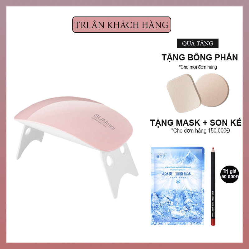 Máy hơ sơn gel mini cao cấp, siêu tiện lợi dễ sử dụng, nhanh khô (màu ngẫu nhiên)