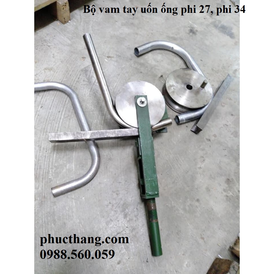 Puly uốn ống - Trọn bộ Vam to uốn ống + puly 27+ puly 34 trọn bộ - Uốn ống tròn inox và thép.