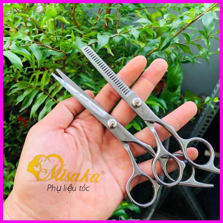 Bộ kéo cắt tóc và tỉa tóc thép không gỉ sv