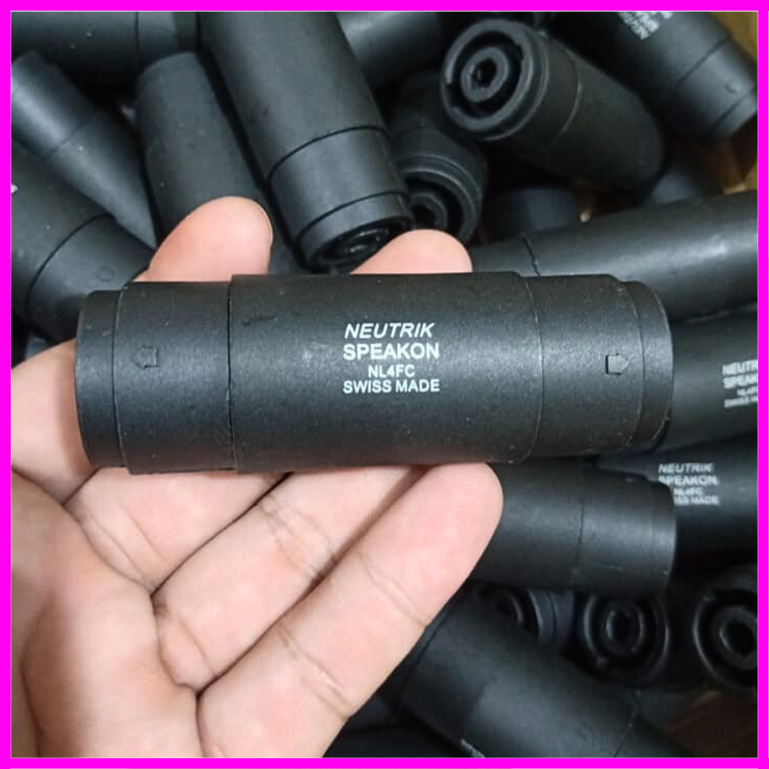 Đầu nối jack loa speakon 2 đầu cái - giá 1 chiếc