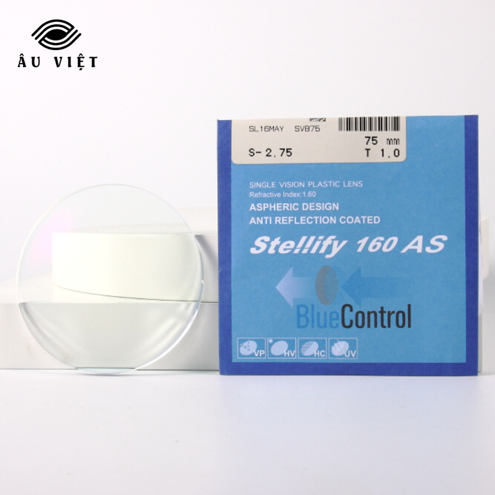 [1.55/1.60] Tròng kính kiểm soát ánh sáng xanh HOYA Stellify Blue Control (Nhật Bản)