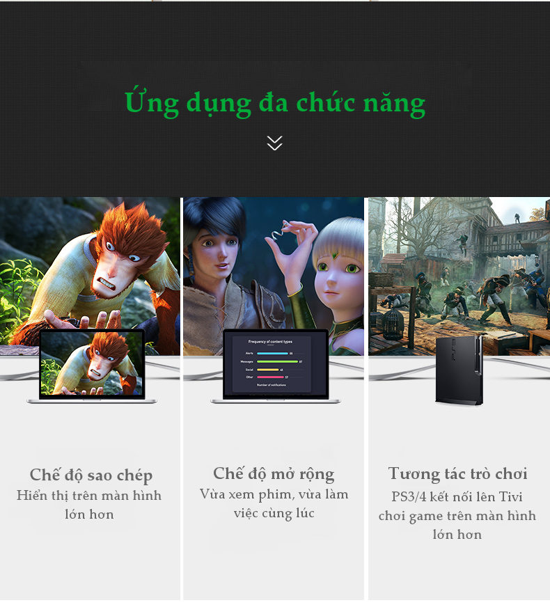 Dây cáp HDMI 2.0 4K60Hz UGREEN HD101 thuần đồng 19+1, dài 1.5m 2m 3m Dây cáp HDMI 2.0 4K60Hz UGREEN HD101 thuần đồng 19+1, dài 1.5m 2m 3m