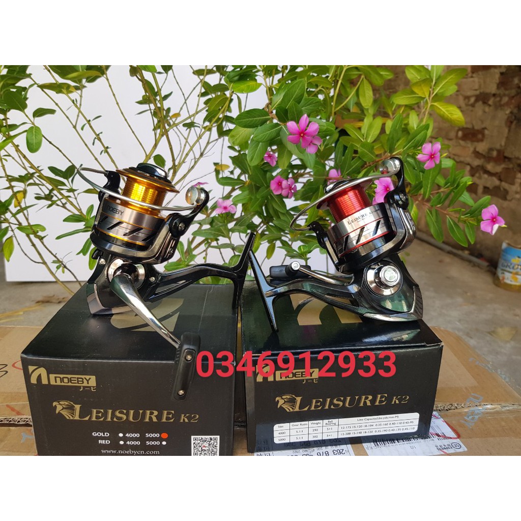 Máy câu cá noeby leisure k2 cam kết chính hãng máy đứng
