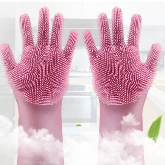 [HCM]BAO TAY SILICON CAO CẤP SIÊU DAI - BAO TAY RỬA CHÉN BÁT CÓ GAI TẠO BỌT THÔNG MINH CHẤT DÀY DẶN