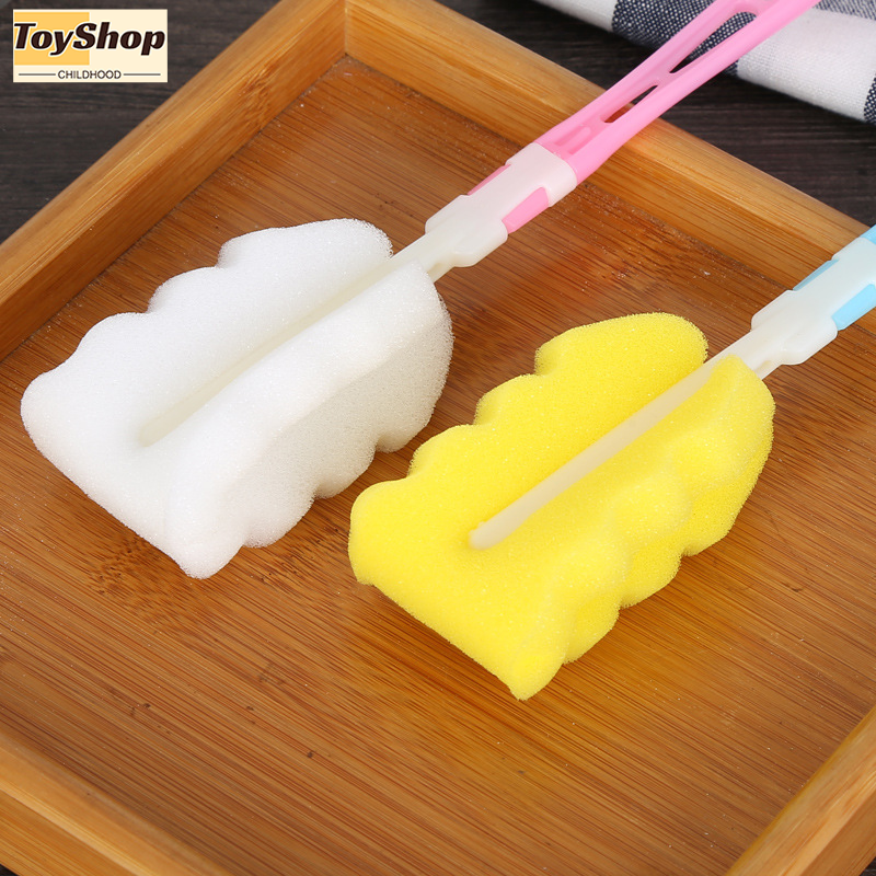 Bàn chải bình sữa đơn 18.5cm màu xanh, bàn chải bình sữa, bàn chải bình sữa đa năng, bàn chải vệ sinh bình sữa