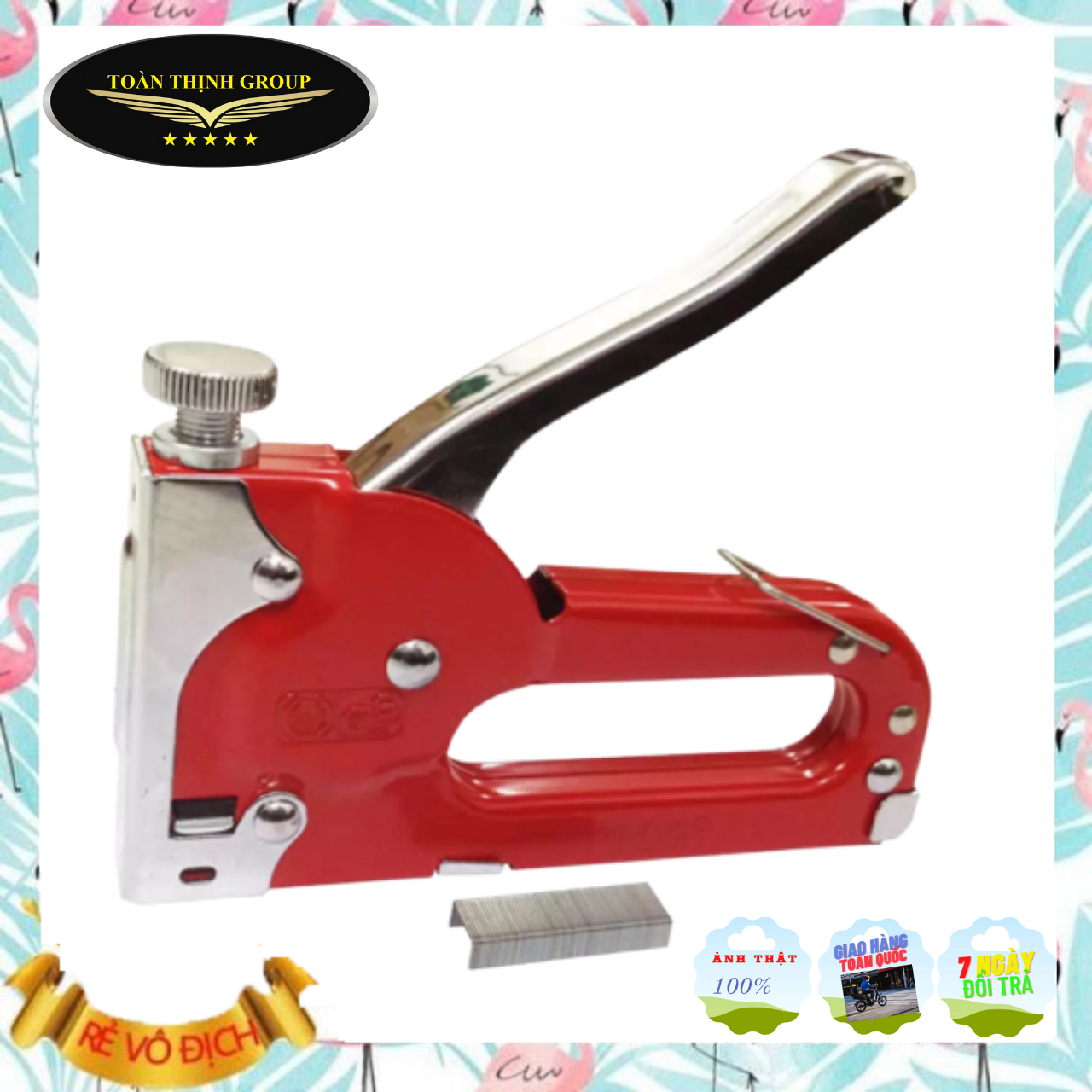 [Hàng Xịn] Kìm Bấm Đinh Ghim U 4-8mm Màu Đỏ Cầm Tay Có Tăng Lực, Đa Năng, Tiện Dụng, Kềm Bắn Ghim Gỗ Chuyên Nghiệp