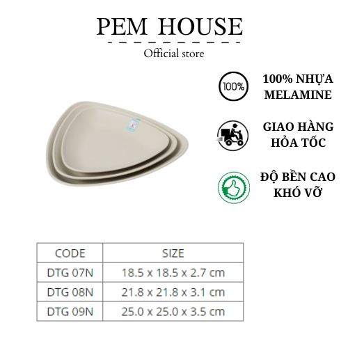Đĩa nhựa tam giác nhám nâu
