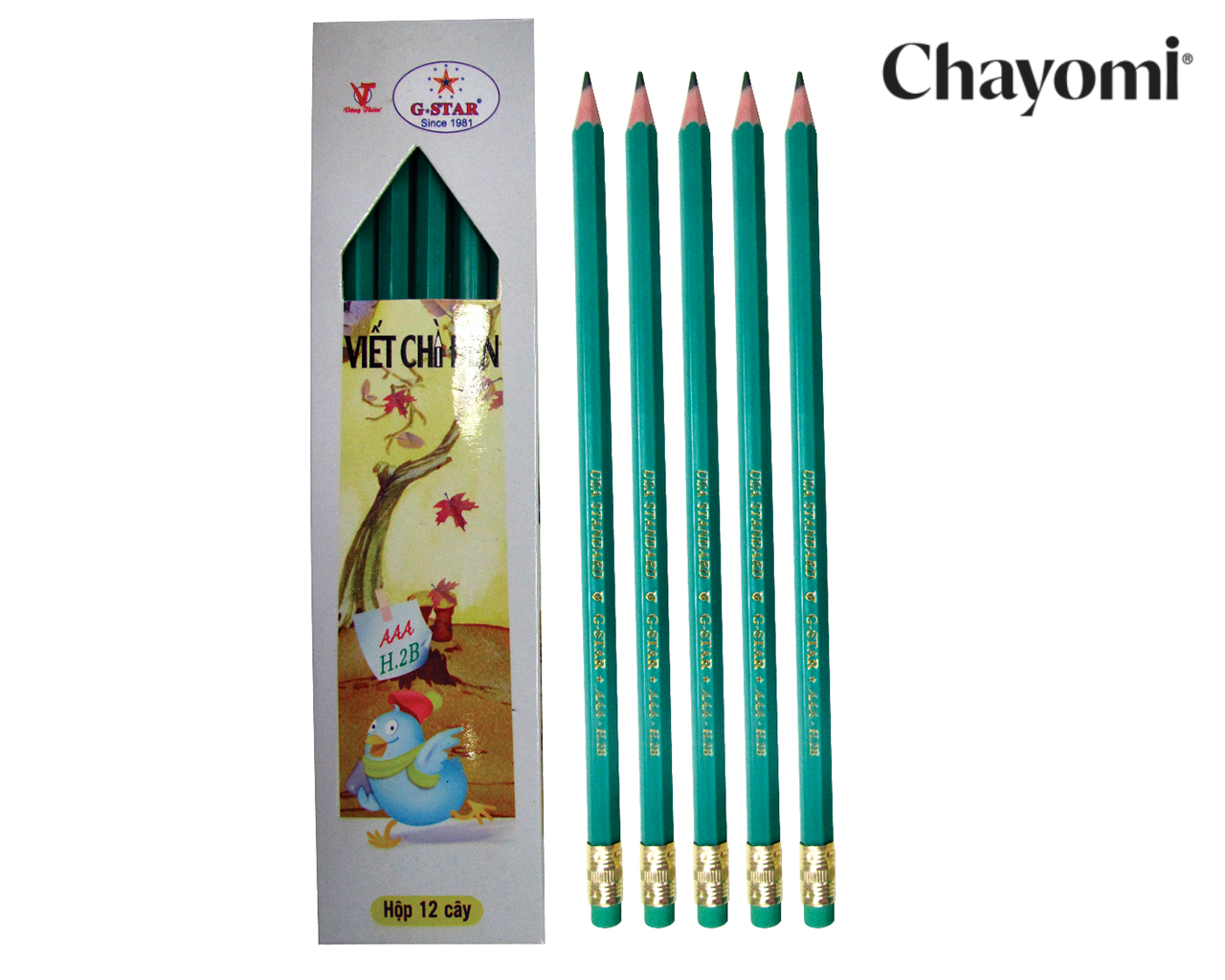 Hộp 12 cây viết chì HB G-star AAA